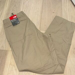 NWT The North Face Zip off Khaki Hiking Pants 34 R